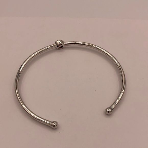 Kestan Pink Swarovski Crystal Silver Tone Cuff Bracelet - Picture 6 of 7